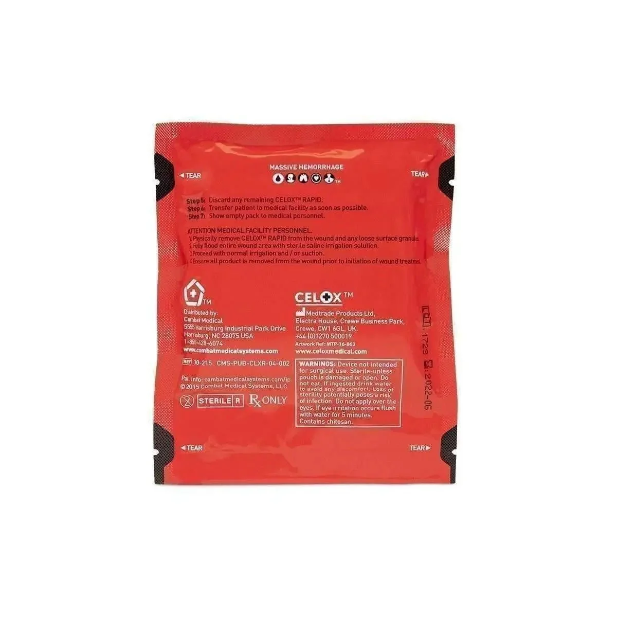 CELOX RAPID Hemostatic Wound Packing Gauze - Image 3