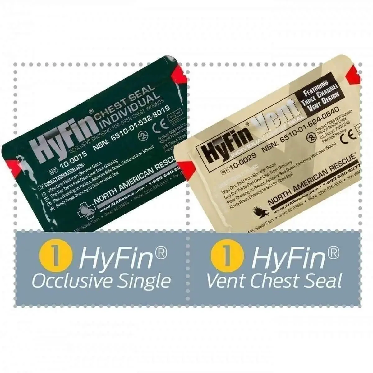 HyFin USMC Chest Seal Combo Pack - Image 3
