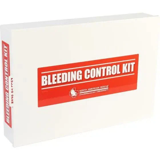 Public Access Bleeding Control Station - 8-PACK Vacuum Sealed Pouch - Low Profile Metal Station - Image 4