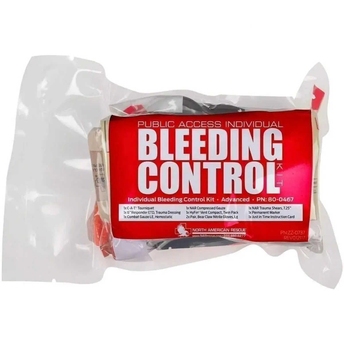Public Access INDIVIDUAL Bleeding Control Kit - Vacuum Sealed - Image 3
