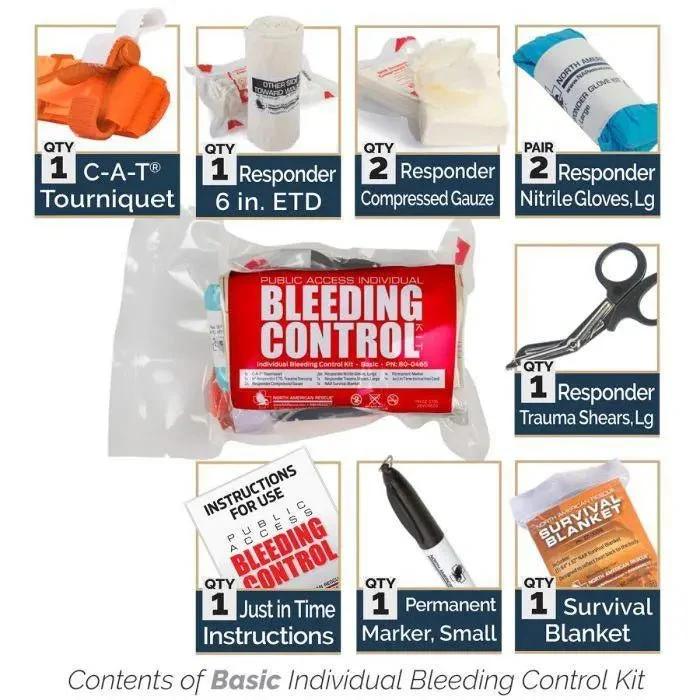 Public Access INDIVIDUAL Bleeding Control Kit - Vacuum Sealed - Image 4
