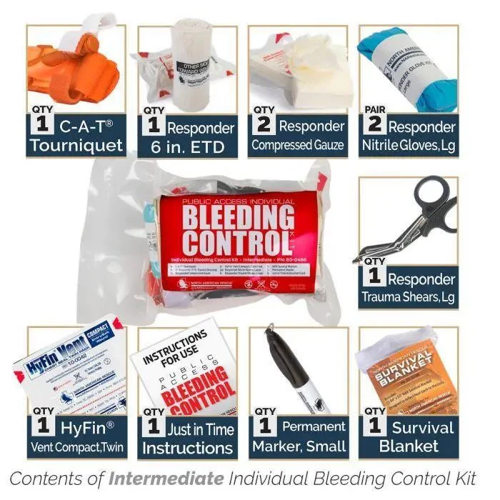 Public Access INDIVIDUAL Bleeding Control Kit - Vacuum Sealed - Image 5