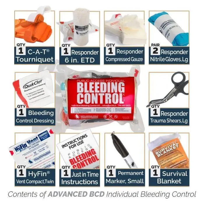 Public Access INDIVIDUAL Bleeding Control Kit - Vacuum Sealed - Image 7