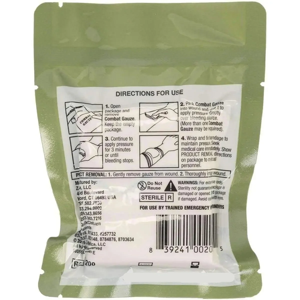 Quickclot Combat Gauze Hemostatic Dressing - Image 3